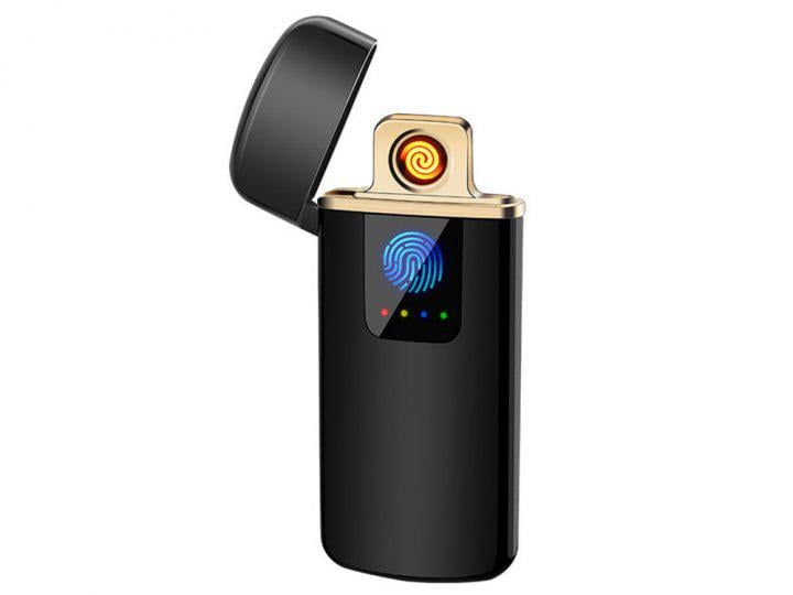Зажигалка электроимпульсная Touch ID USB Черный Зажигалка электроимпульсная Touch ID USB Черный