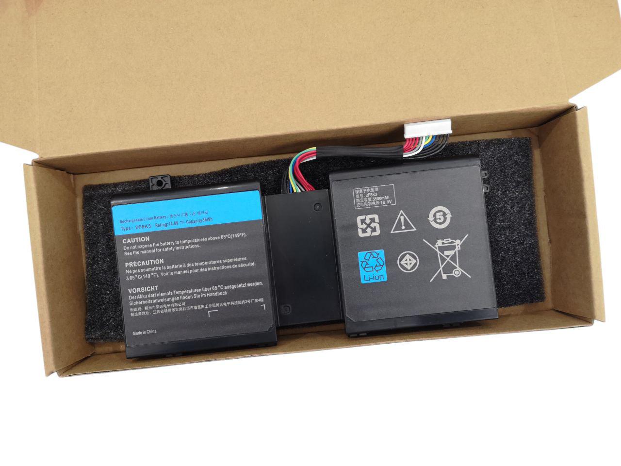 Аккумулятор для Dell Alienware 17 R1/2F8K3 5500 mAh 86Wh