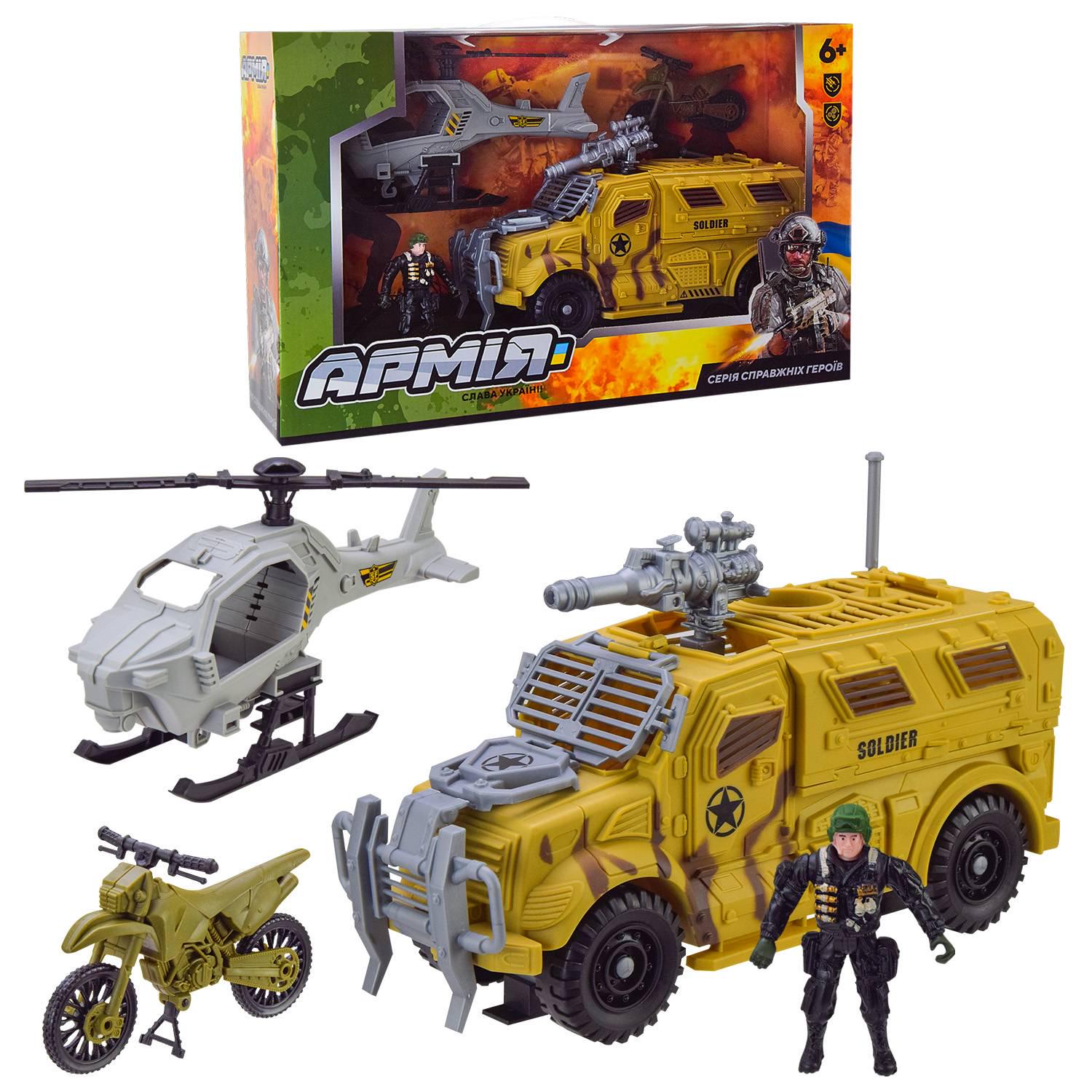 Дитячий набір військового транспорту Iblock BL2314 Армія з фігуркою - фото 2 Дитячий набір військового транспорту Iblock BL2314 Армія з фігуркою - фото 2