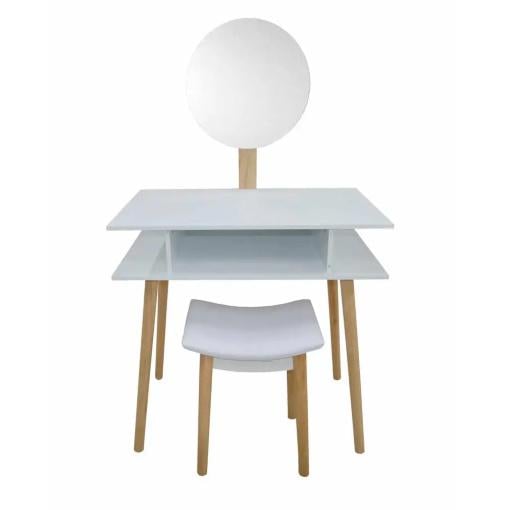 Туалетный столик и табурет GardenLine Bergen White (melv_65)