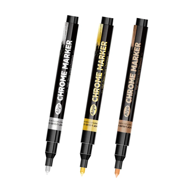 Маркеры с зеркальным пигментом M00578 спиртовые Золотой/Серебристый/Медный Маркеры с зеркальным пигментом M00578 спиртовые Золотой/Серебристый/Медный