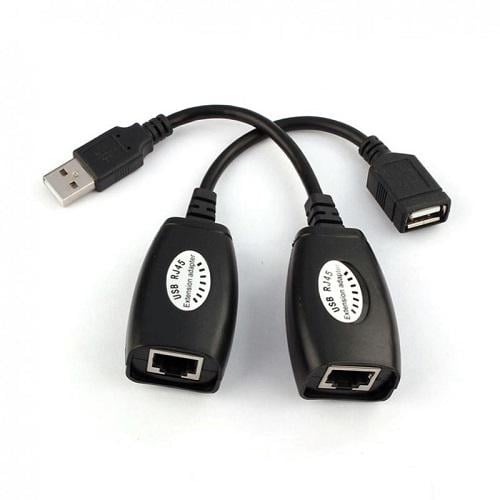 Кабель USB AM-AF удлинитель Kingda B00561 USB1,1 по витой паре RJ45 RTL 45 м (573312)
