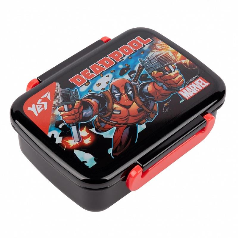 Контейнер для еды YES Marvel.Deadpool с разделителем 420 мл (707759) Контейнер для еды YES Marvel.Deadpool с разделителем 420 мл (707759)