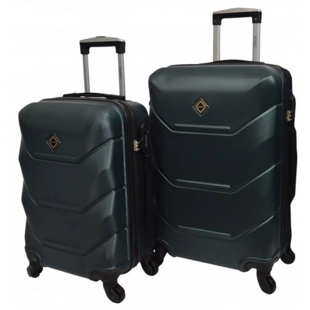 Набор чемоданов пластиковых Bonro 2019 средний/большой 2 шт. Изумрудный (2371522814) Набор чемоданов пластиковых Bonro 2019 средний/большой 2 шт. Изумрудный (2371522814)