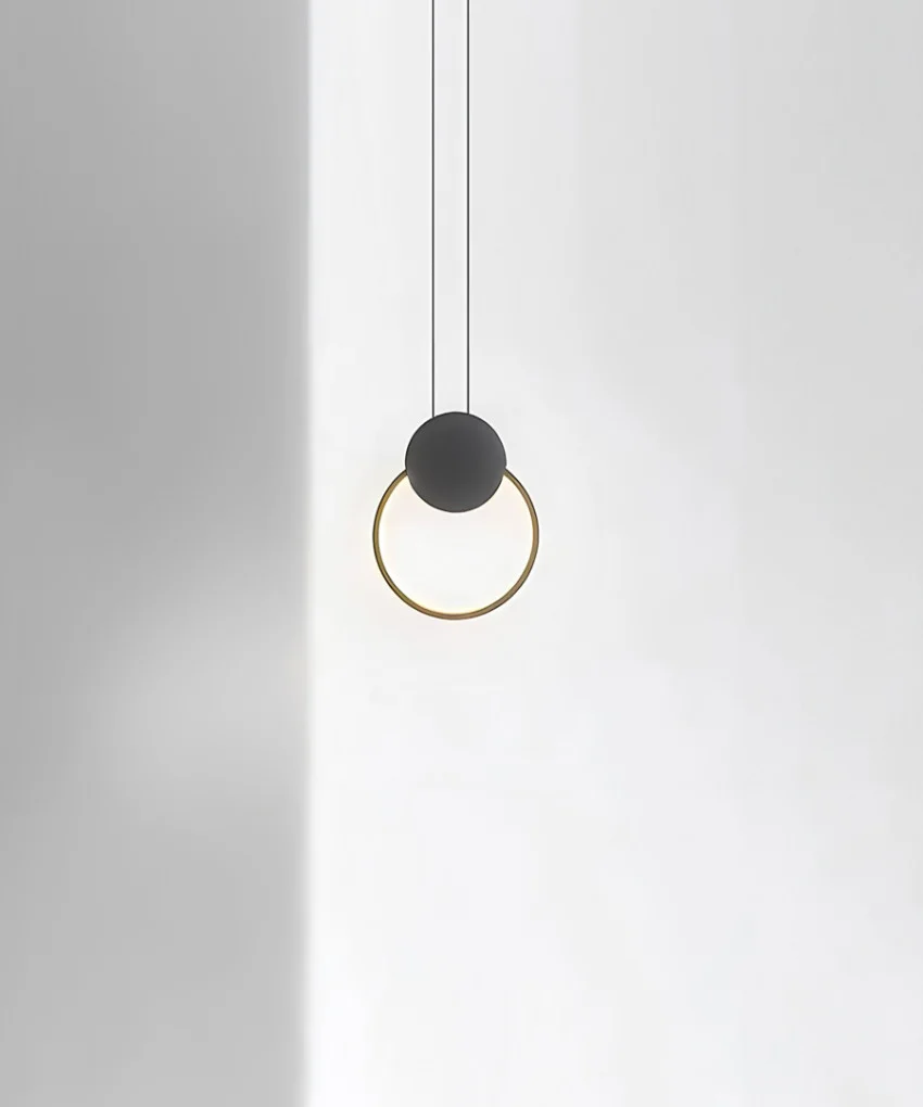 Підвісний світильник SOLEDESIGN Geometric Circle LED 15W Чорний (SDLC-00108)