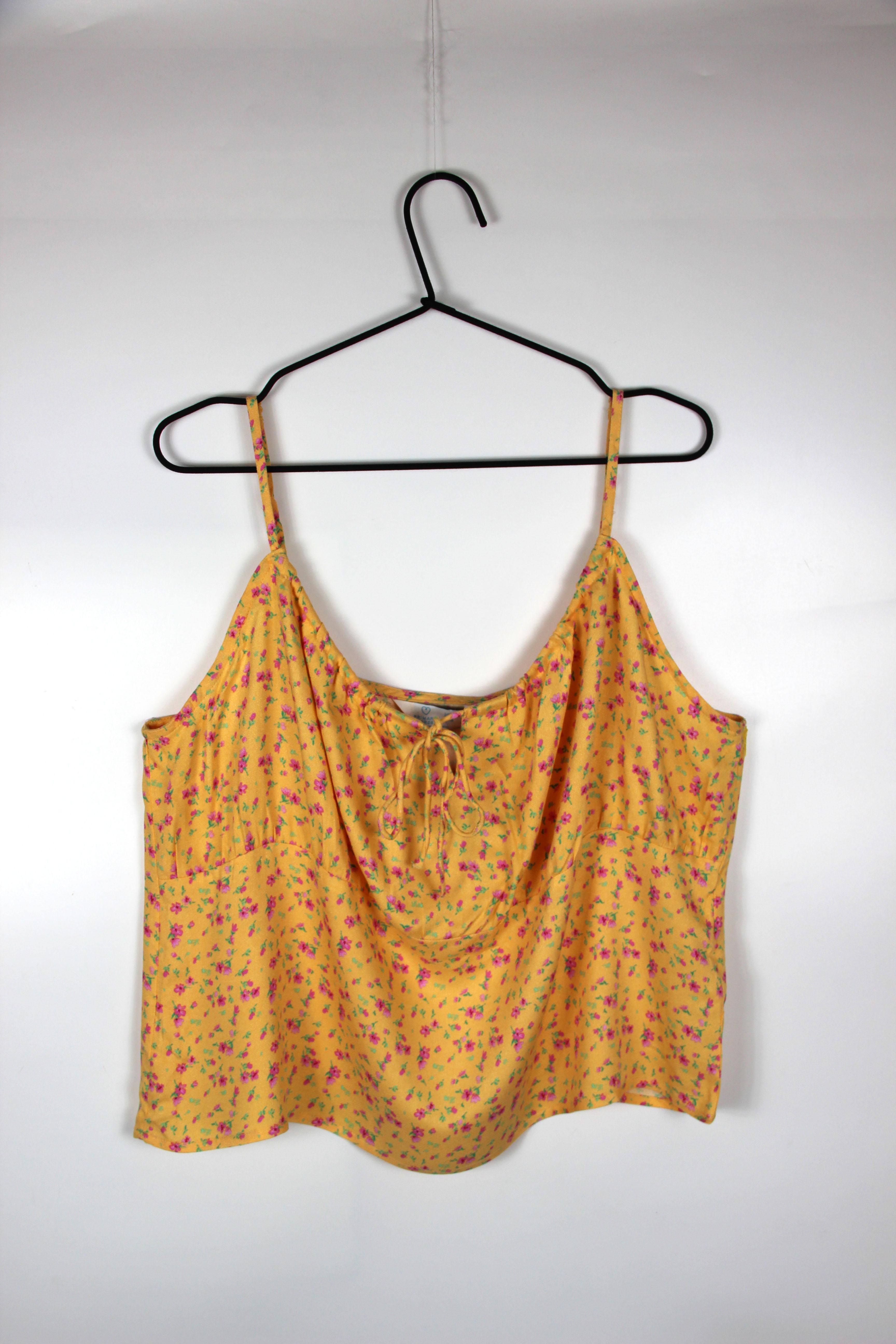 Топ PRIMARK 8806308 Квіти р. 48 Жовтий