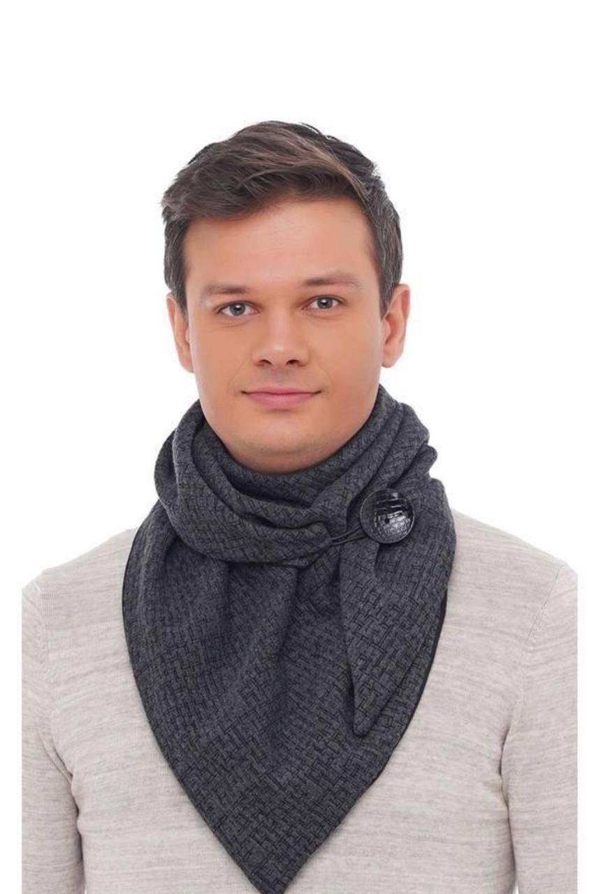 Шарф теплий My Scarf, Единбург на ґудзику Сірий (28950648) Шарф теплий My Scarf, Единбург на ґудзику Сірий (28950648)