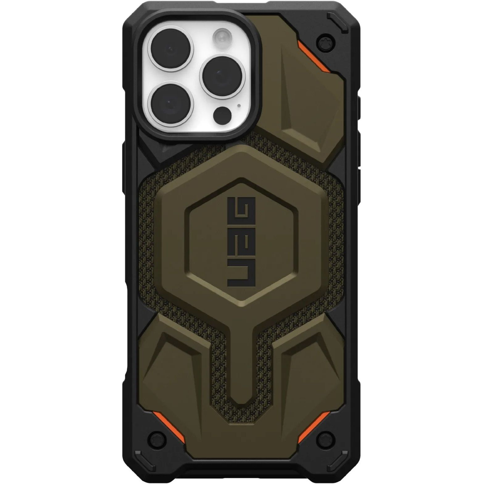 Чехол-накладка UAG Case for iPhone 16 Pro Max, Monarch Pro Magsafe, Kevlar Element Green (11445711397B)