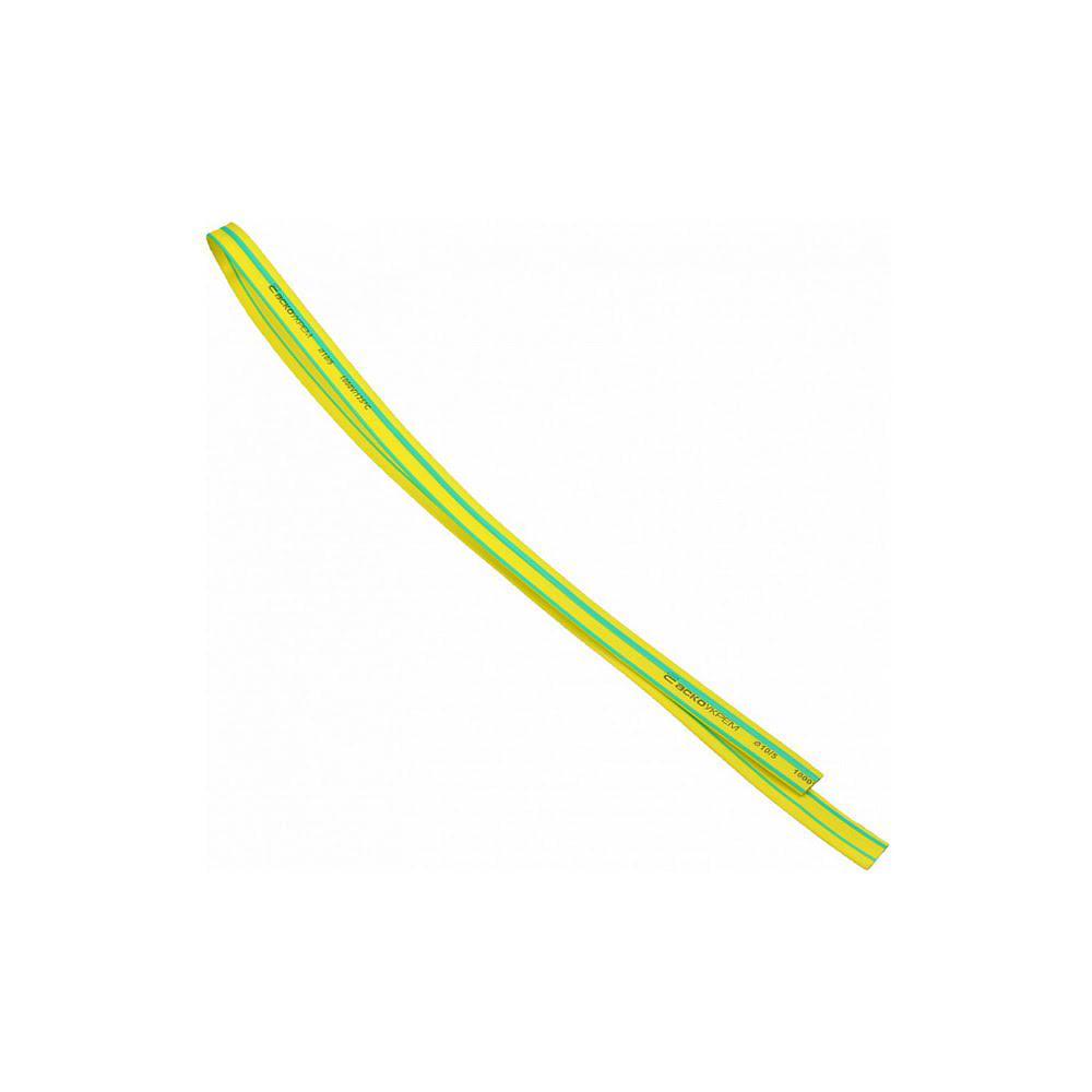 Трубка термоусадочная АСКО-УКРЕМ 10/5 мм Желто-зеленый (28681591)