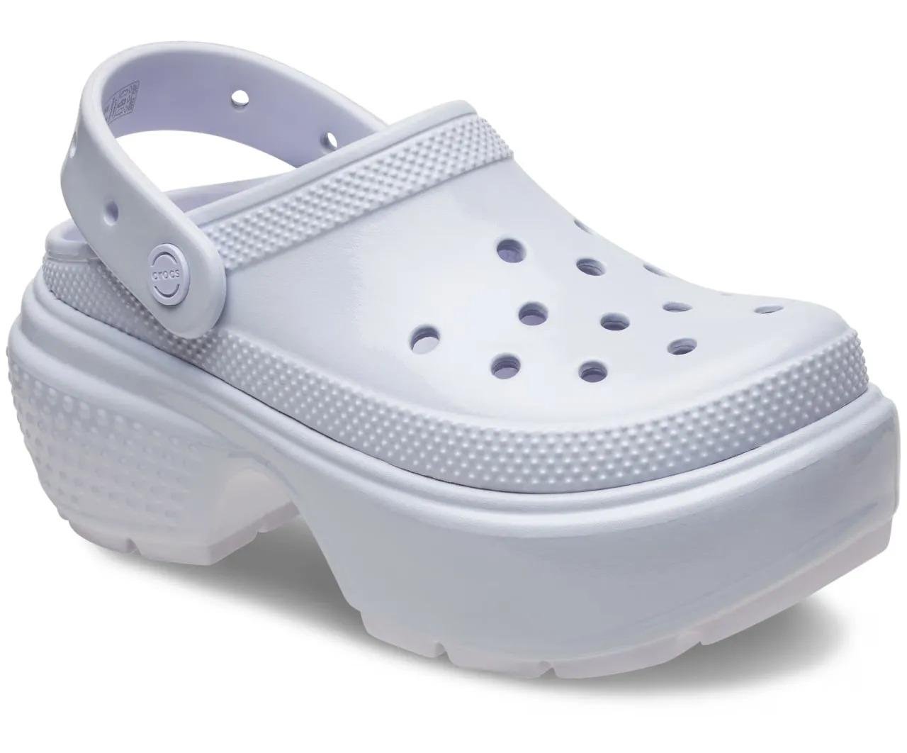 Сабо женские Crocs Stomp High Shine Clog Dreamscape M6W8 р. 38/24,5 см (209568-5AF) - фото 2