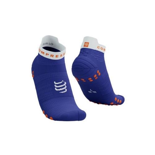 Носки Compressport Pro Racing Socks V4.0 Run Low T2 Dazz Blue/White - фото 1