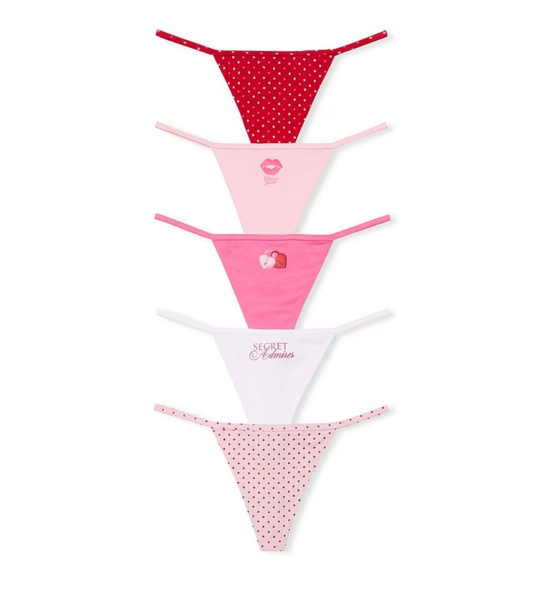 Набор трусиков стринги Victoria Secret S 5 шт. (2600228424)