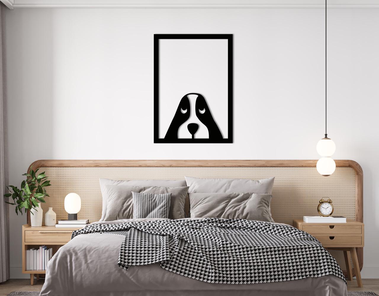 Декоративное панно на стену Upwood Decor Dog 35х48,3 см Black (1572554311)