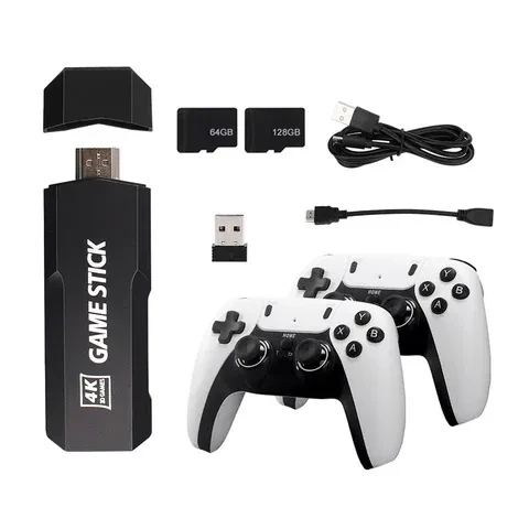 Приставка ігрова M8 Mini Game Stick 4K HDMI 64 GB з 2 бездротовими джойстиками (13736842)