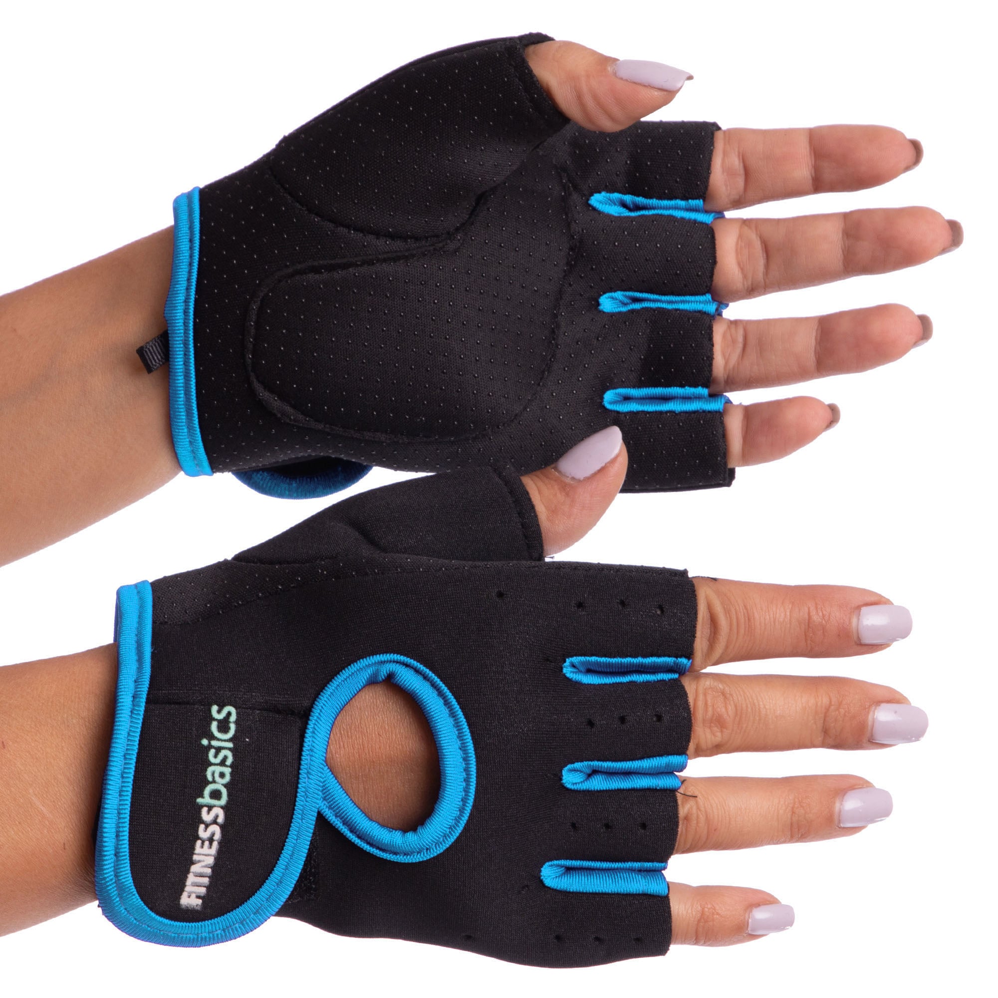 Перчатки для фитнеса и тренировок FITNESS Basics BC-893 S Черно-голубой (611cb69eb16ab51d885136ae) Перчатки для фитнеса и тренировок FITNESS Basics BC-893 S Черно-голубой (611cb69eb16ab51d885136ae)