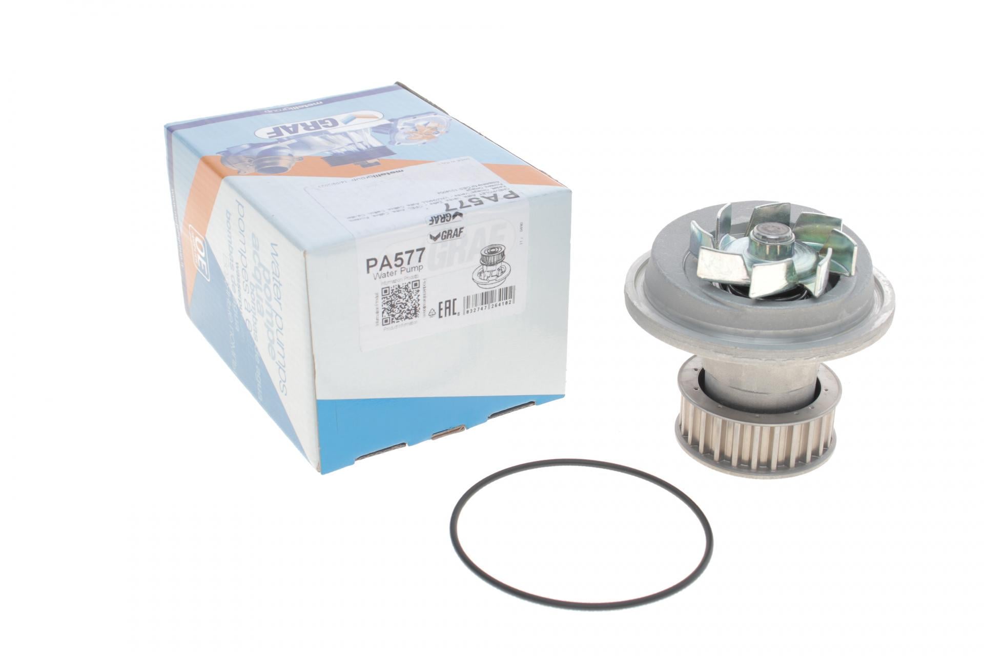 Помпа води Graf Opel Astra F/Omega A/B/Vectra A/B 1.6/1.8i/2.0i 88-02 25z B/B 8лоп PA577 (25589695)