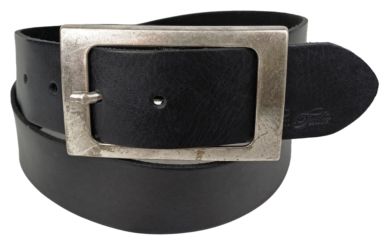Ремень женский Tom Tailor Vintage под джинсы 105 см 3,8 см кожа Черный