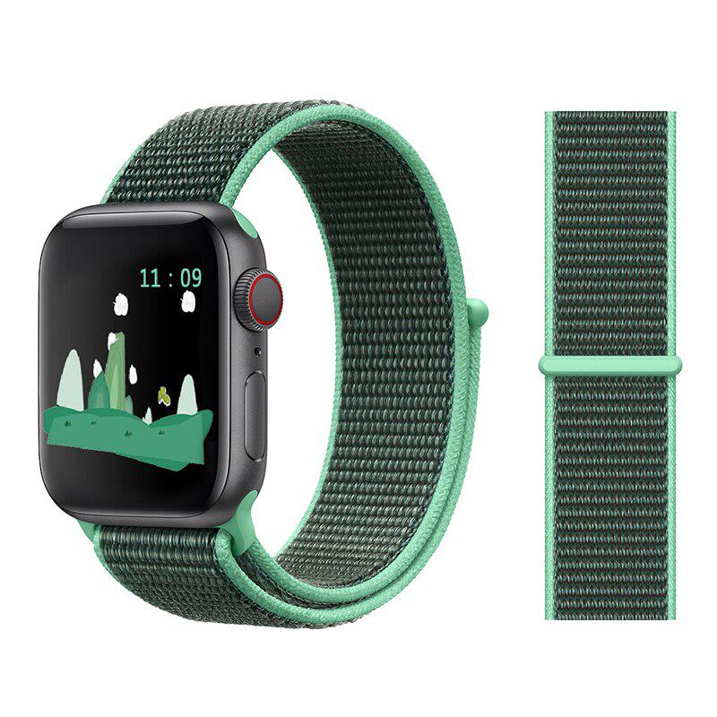 Ремінець нейлоновий Sport Loop Band для Apple Watch 42/44/45 мм Series SE/7/6/5/4/3/2/1 №16 Marine Green - фото 2