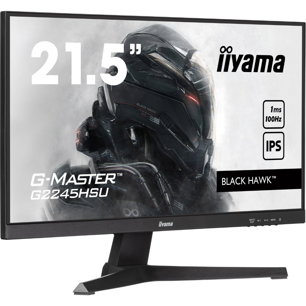 Монітор ігровий IPS Iiyama G2245HSU-B1 безрамковий екран 21,5" Чорний (e147e10b) - фото 2