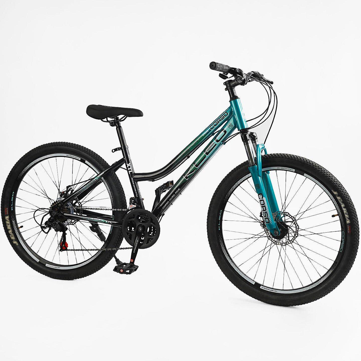 Велосипед горный Corso KLEO 26"/15" Бирюзовый (680345860) - фото 2 Велосипед горный Corso KLEO 26"/15" Бирюзовый (680345860) - фото 2