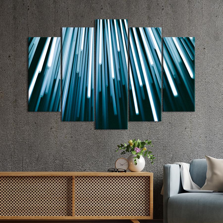 Картина Абстрактные лучи света 112x68 см (A888-5)