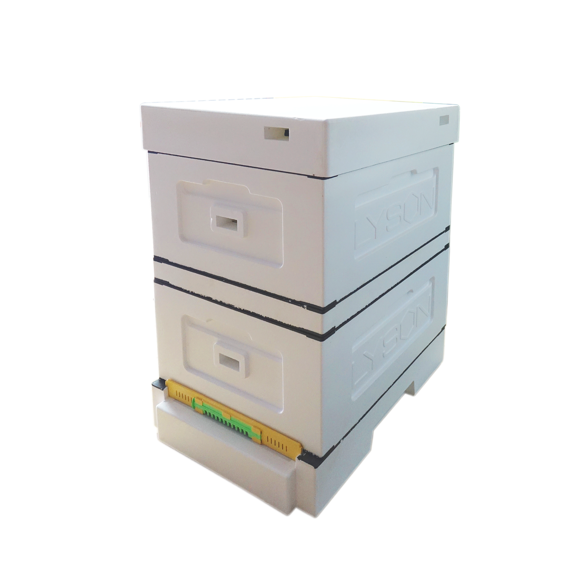 Вулик пінополістирольний двокорпусний Lyson Рута на 10 рамок з гігієнічним дном нефарбований