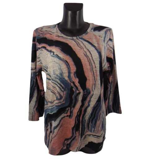 Кофта жіноча Rbossi 1183 L-XL Сірий (1816040801) Кофта жіноча Rbossi 1183 L-XL Сірий (1816040801)