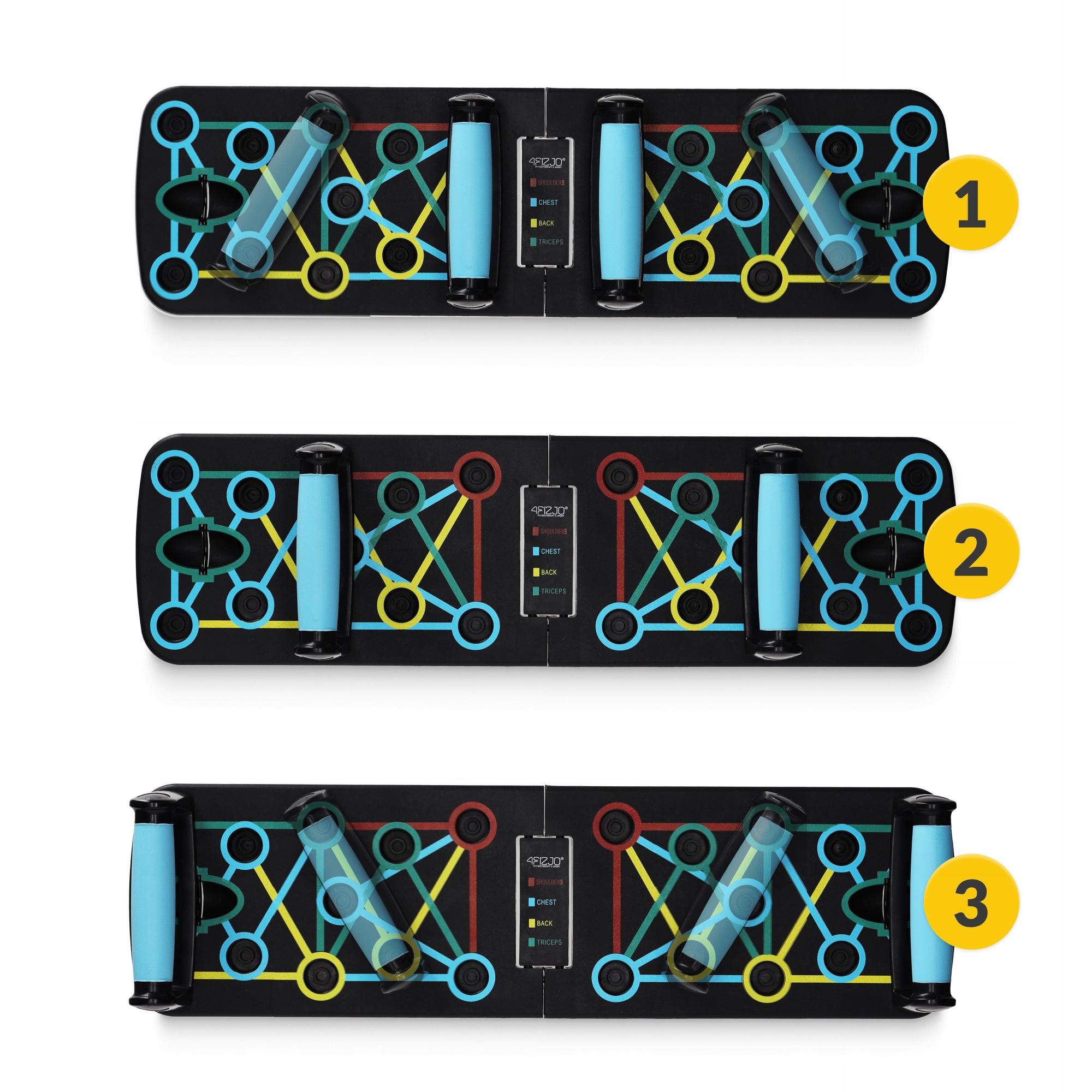 Упоры для отжиманий со сменным хватом 4fizjo Push-up Board (P-5907739312501) - фото 6