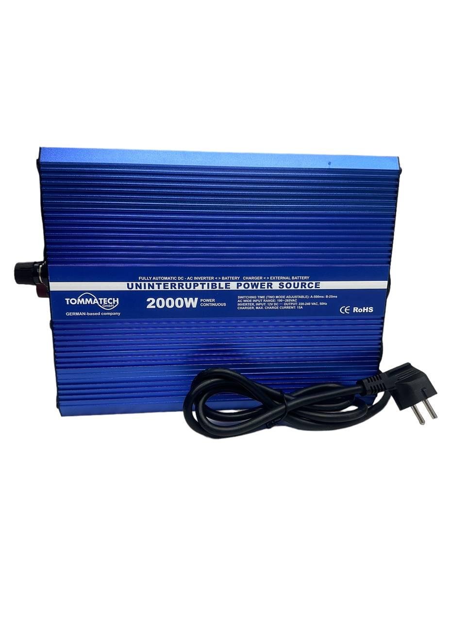 Перетворювач напруги універсальний TommaTech UPS 2000 Вт чиста синусоїда (347459570) - фото 4 Перетворювач напруги універсальний TommaTech UPS 2000 Вт чиста синусоїда (347459570) - фото 4