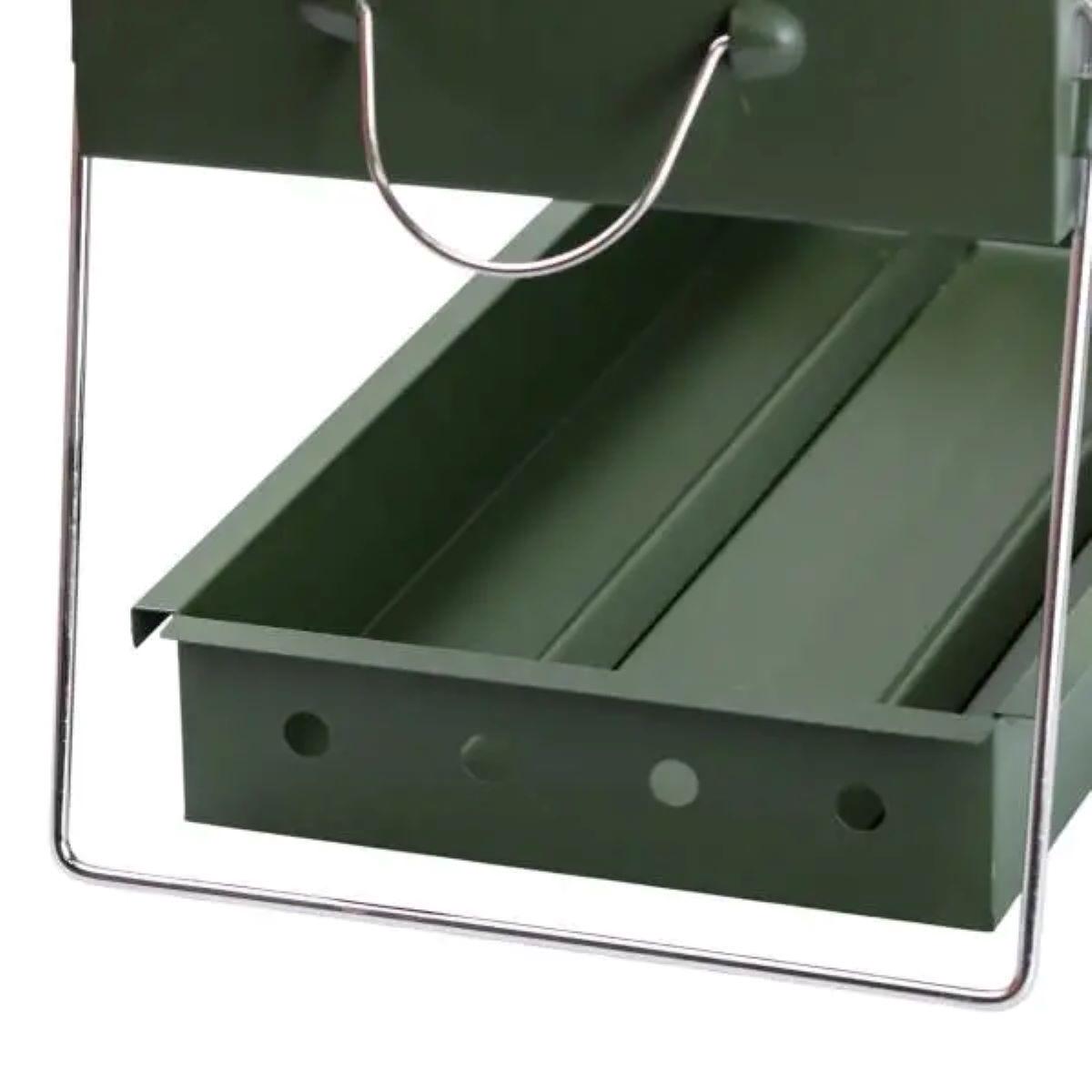 Мангал портативний складаний з решіткою 51,5x23x25 см (4056) - фото 15