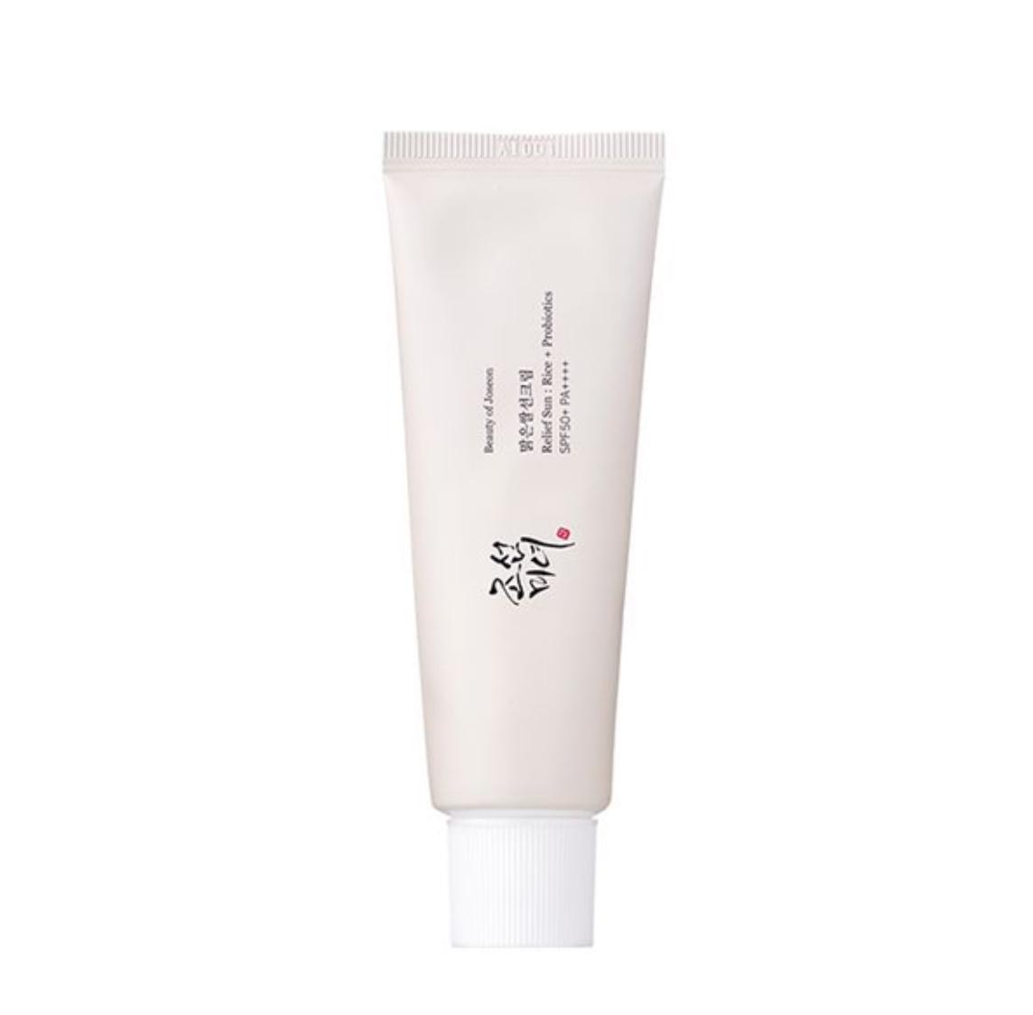 Солнцезащитный крем BEAUTY OF JOSEON RELIEF RICE + PROBIOTICS SPF50+ PA++++ 50 мл (832)
