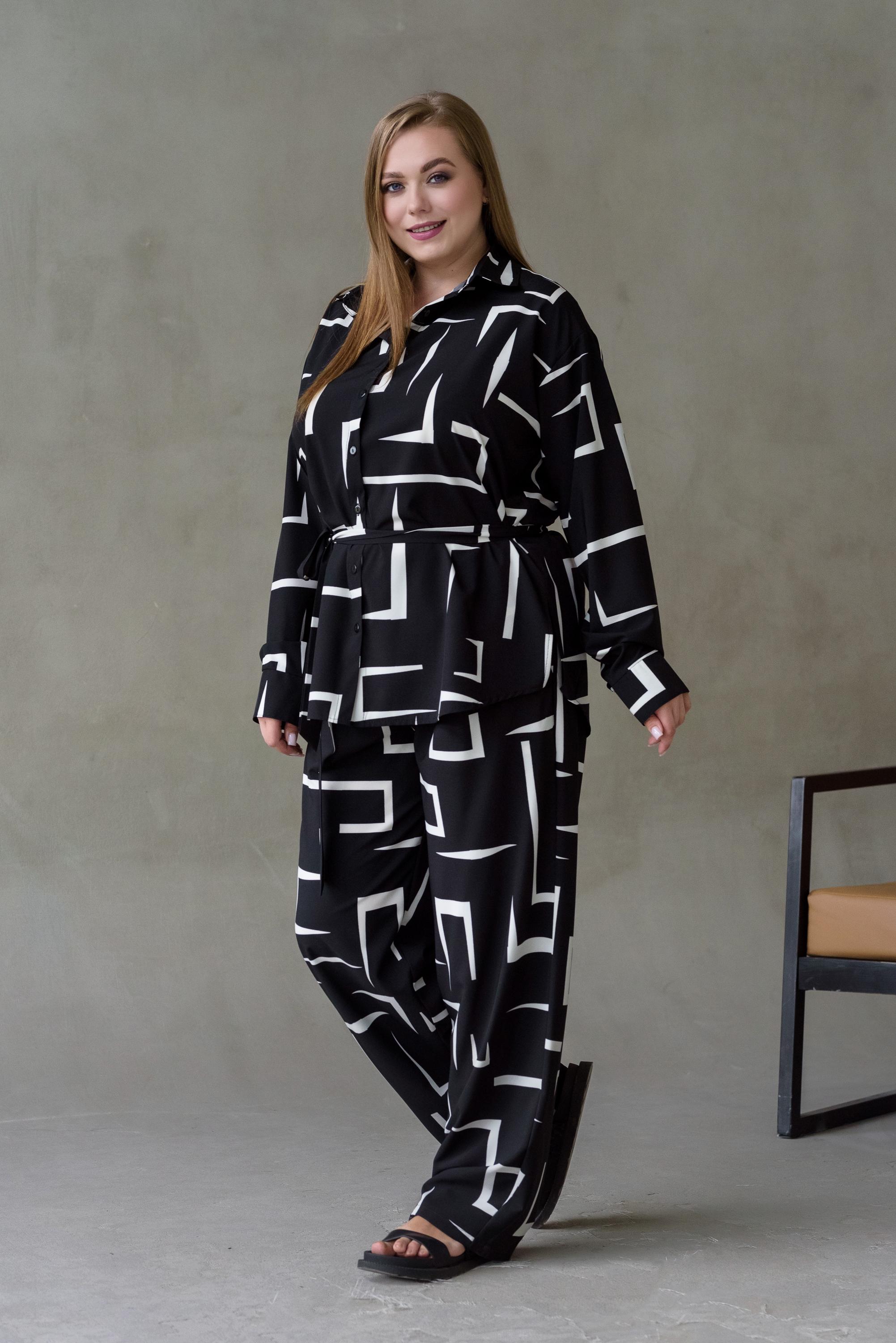 Костюм штапельный женский Риона р. 74 Черный - фото 7 Костюм штапельный женский Риона р. 74 Черный - фото 7