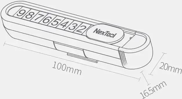 Карта парковочная Nextool Parking Sign NE20140 Black - фото 9