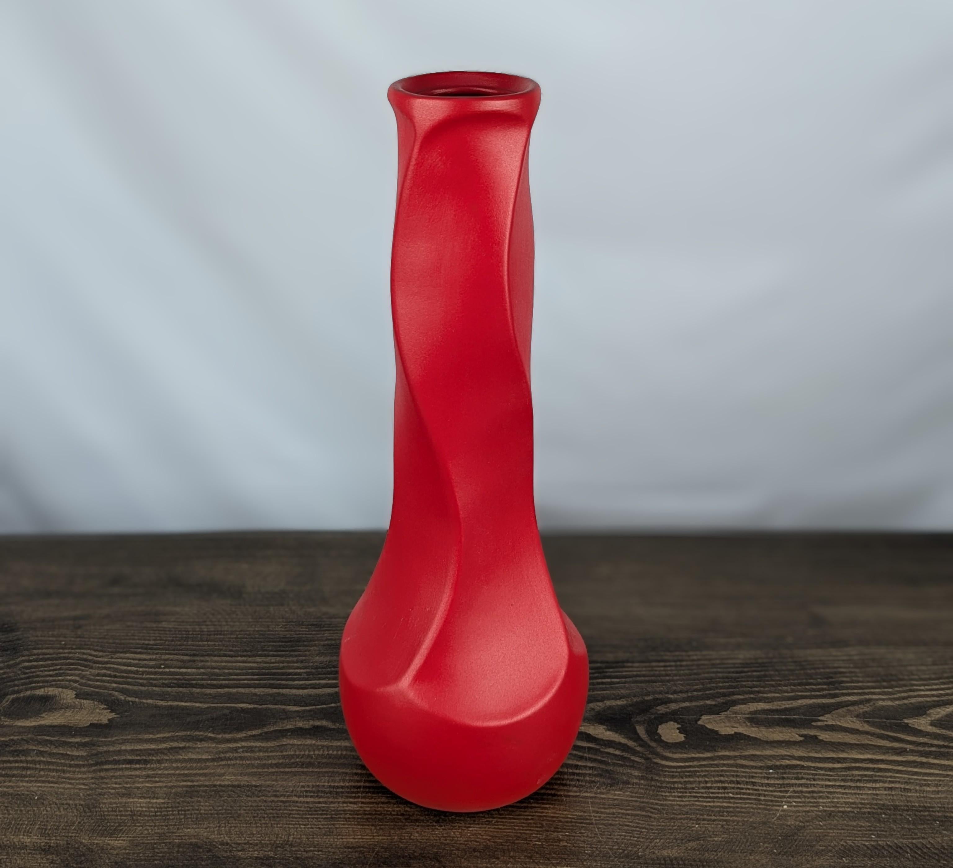 Ваза Nana Ceramics Самбука муар 42 см Красный