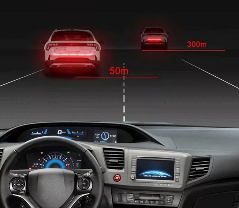 Светоотражающие полоски на бампер авто 5 отрезков Синий (1792111570) - фото 4