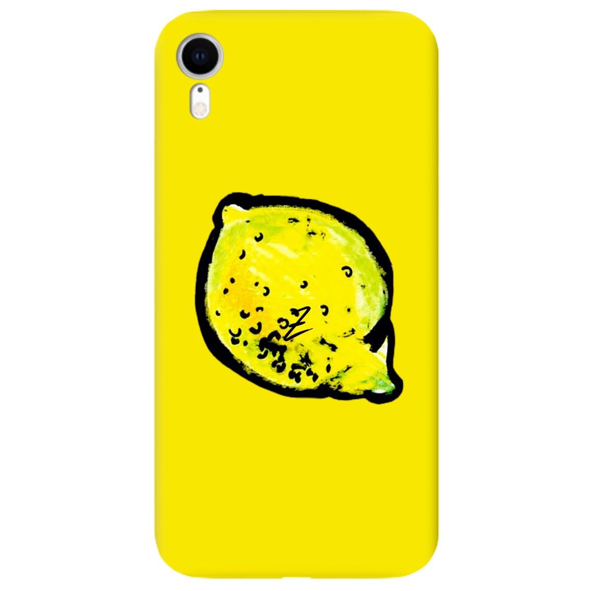 Силіконовий чохол Zorrov для Apple iPhone XR - lemon (11170040086051887)