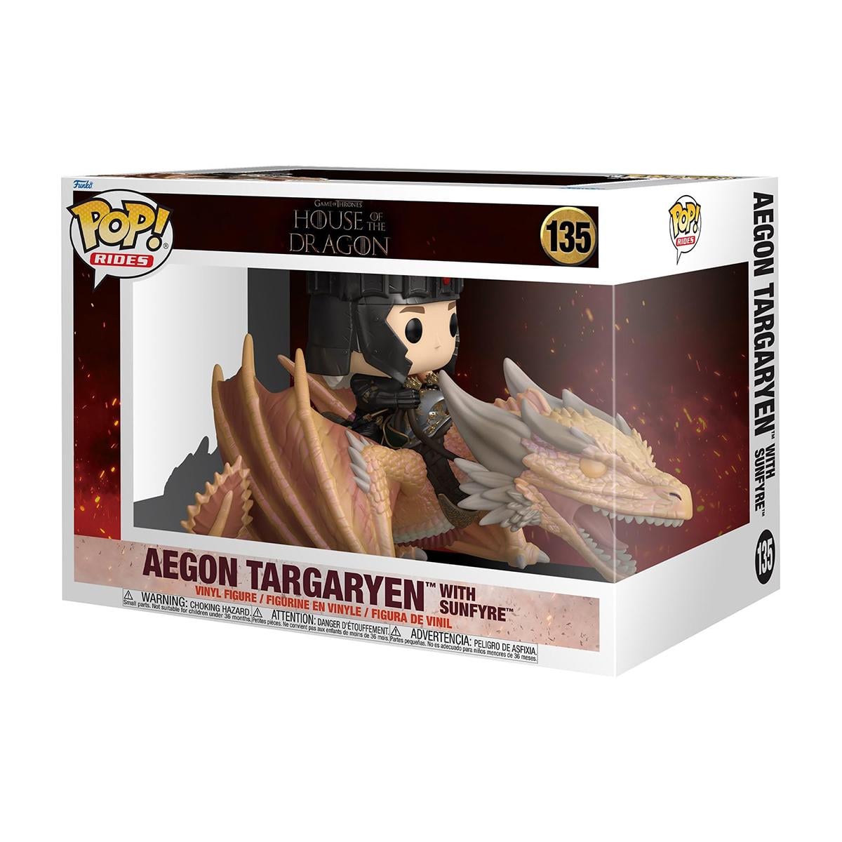 Детская игровая фигурка Funko POP Rides Дом Дракона Эйгон Таргариен Солнцежар (83460)