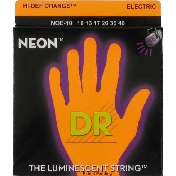 Струны для электрогитары DR NOE-10 NEON Hi-Def 10-46 Medium