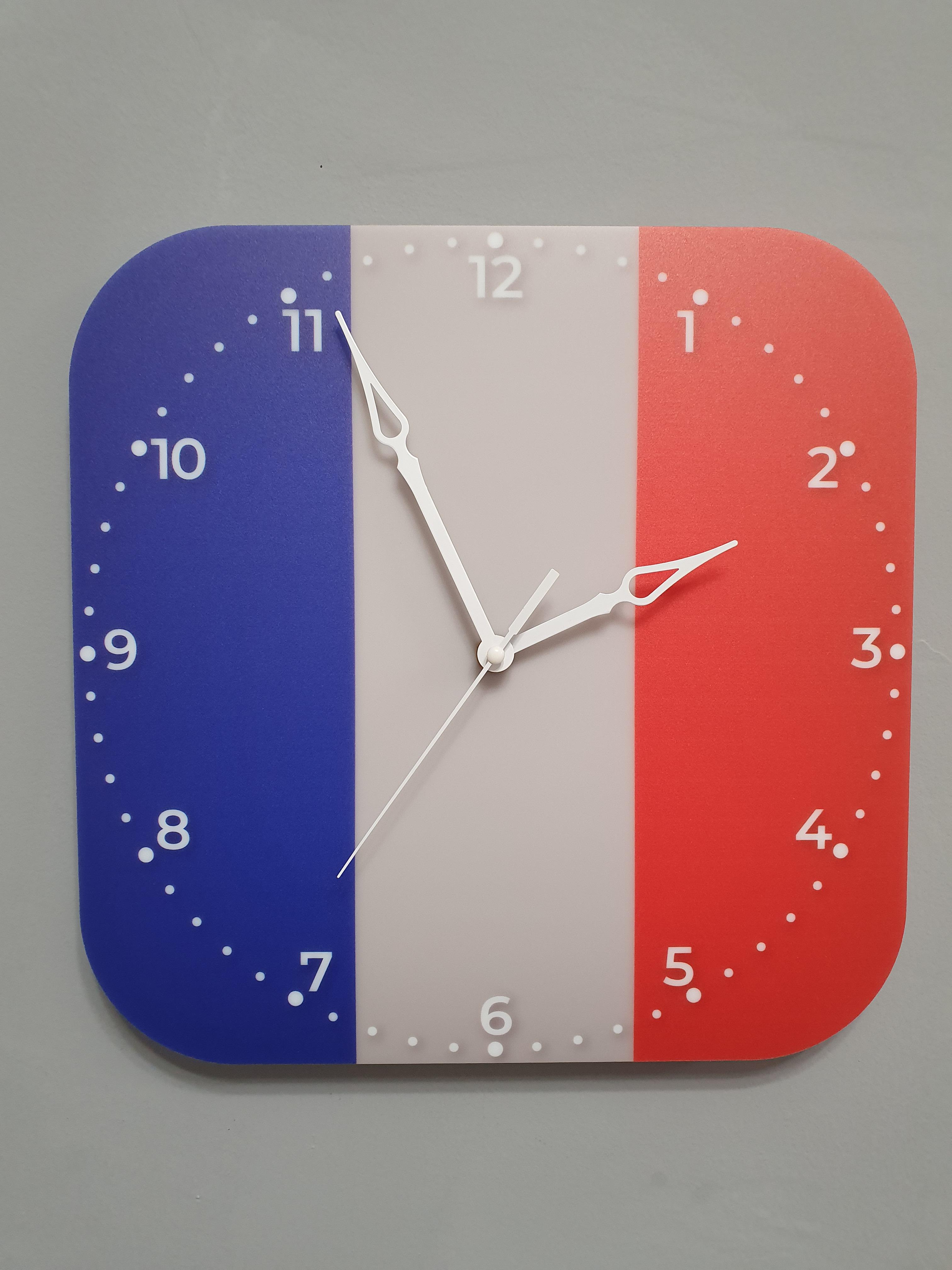 Часы настенные флаг Франции (3742)