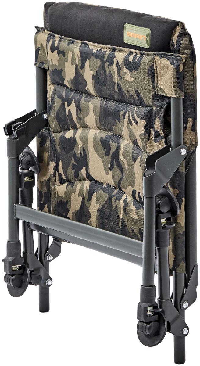 Крісло складане Brain Eco Chair HYC053L-II Oxford 600D зі сталевим та алюмінієвим каркасом та регульованими ніжками Зелений (29-79-1858.41.20) - фото 2 Крісло складане Brain Eco Chair HYC053L-II Oxford 600D зі сталевим та алюмінієвим каркасом та регульованими ніжками Зелений (29-79-1858.41.20) - фото 2