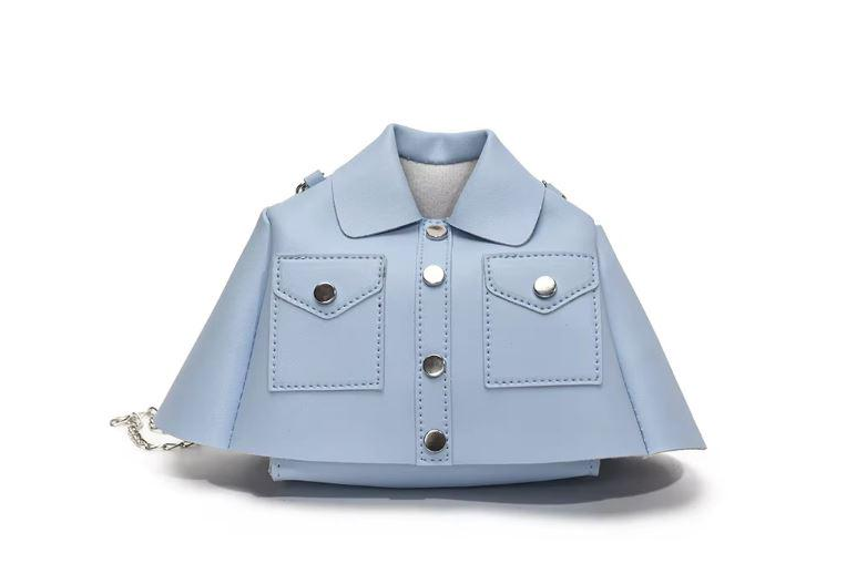 Женская сумка через плечо в форме куртки Jacket Style Голубой (2934806879)