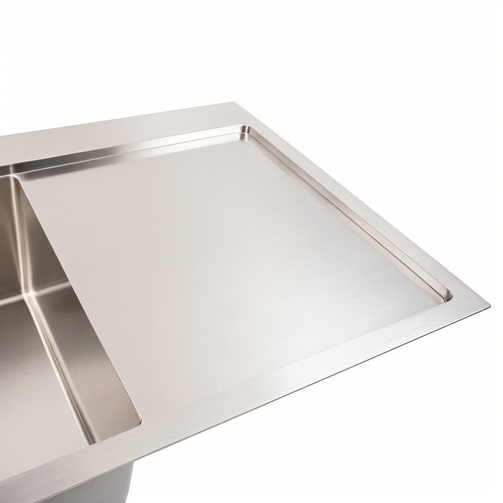 Мийка кухонна Valeso Handmade CM 78х50 L нержавіюча сталь круглий сифон 3,0/0,8 мм - фото 3