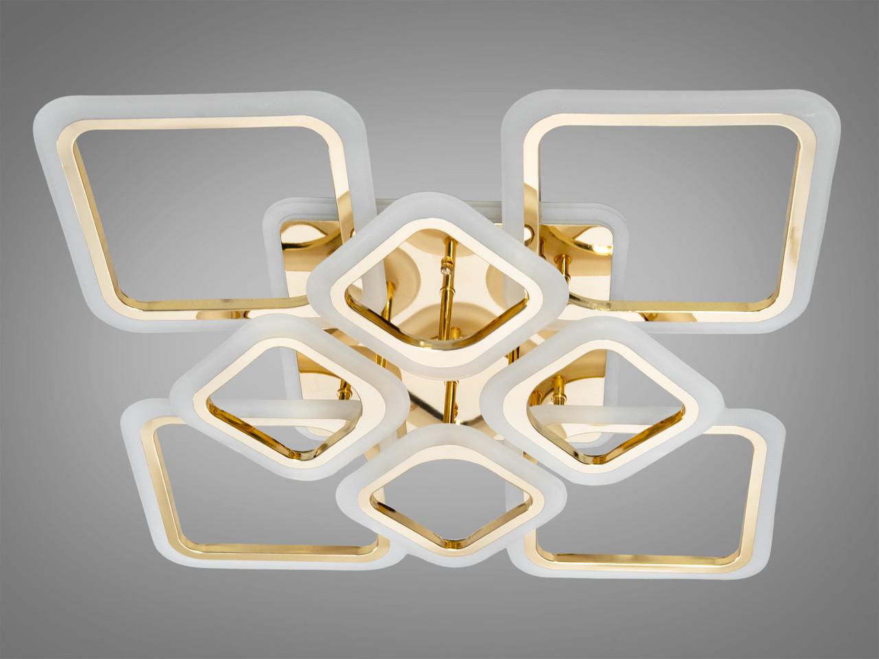 Люстра LED HA8060-4+4G-LS в спальню с димером 115W на 17 м2 Золотой (2556172817) - фото 4 Люстра LED HA8060-4+4G-LS в спальню с димером 115W на 17 м2 Золотой (2556172817) - фото 4