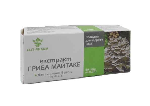 Екстракт гриба майтаке Еліт-фарм 80 табл. (1004684008)