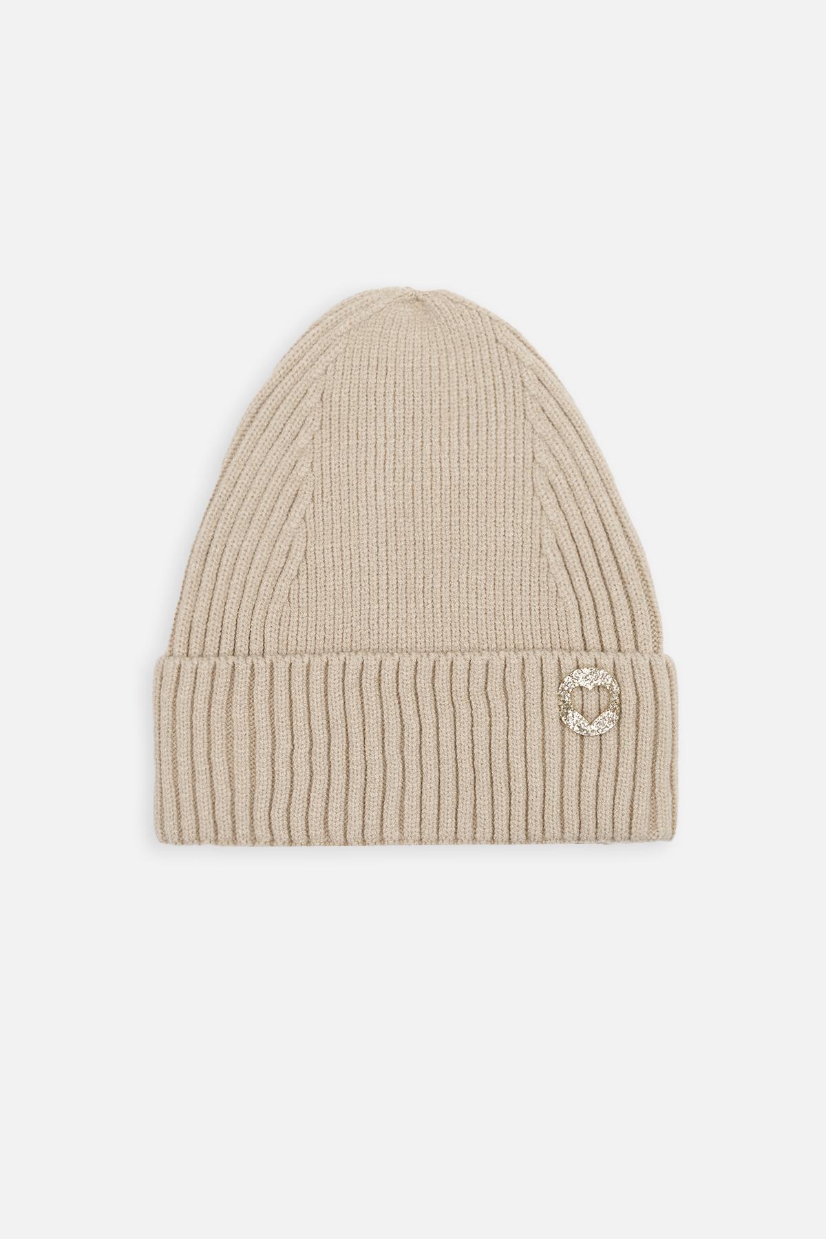 Шапка для девочки 48-50 см Бежевый (ЦБ-00258279)