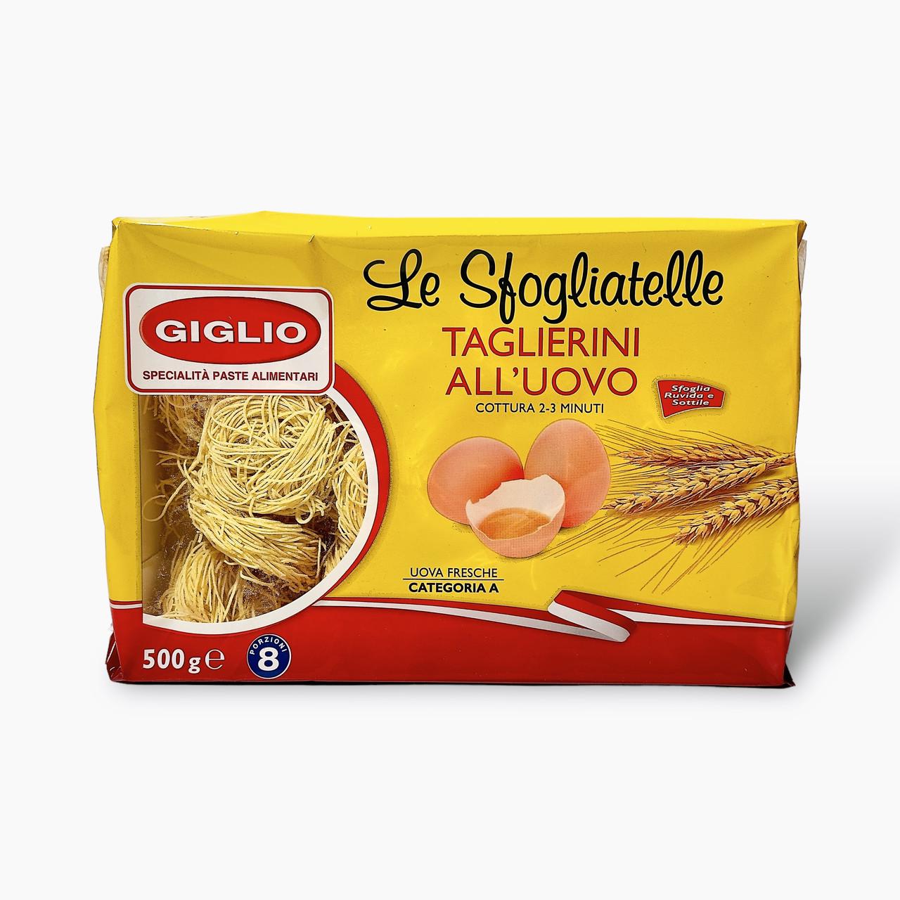 Макарони яєчні гнізда Giglio taglierini all uovo 500 г (2088778268)