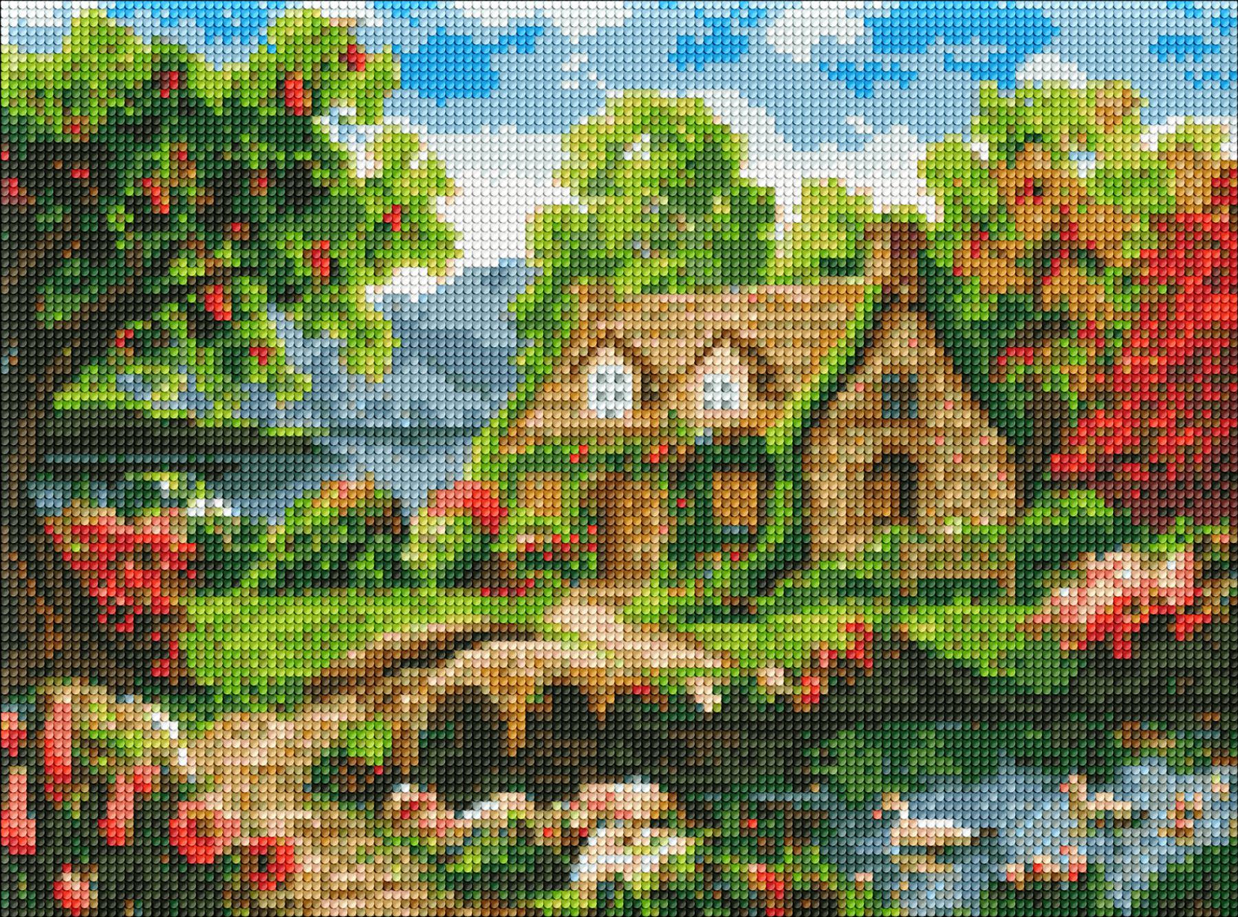 Алмазная мозаика Идейка Цветущий домик 30x40 см (AMO7549)