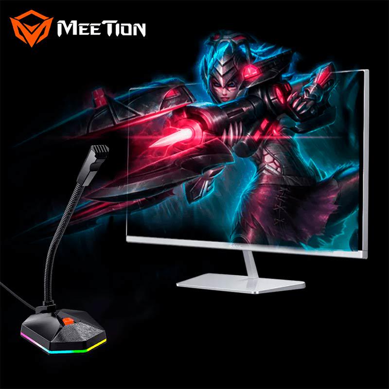 Мікрофон MeeTion MT-MC13 RGB USB Black (51ae53e2) - фото 7