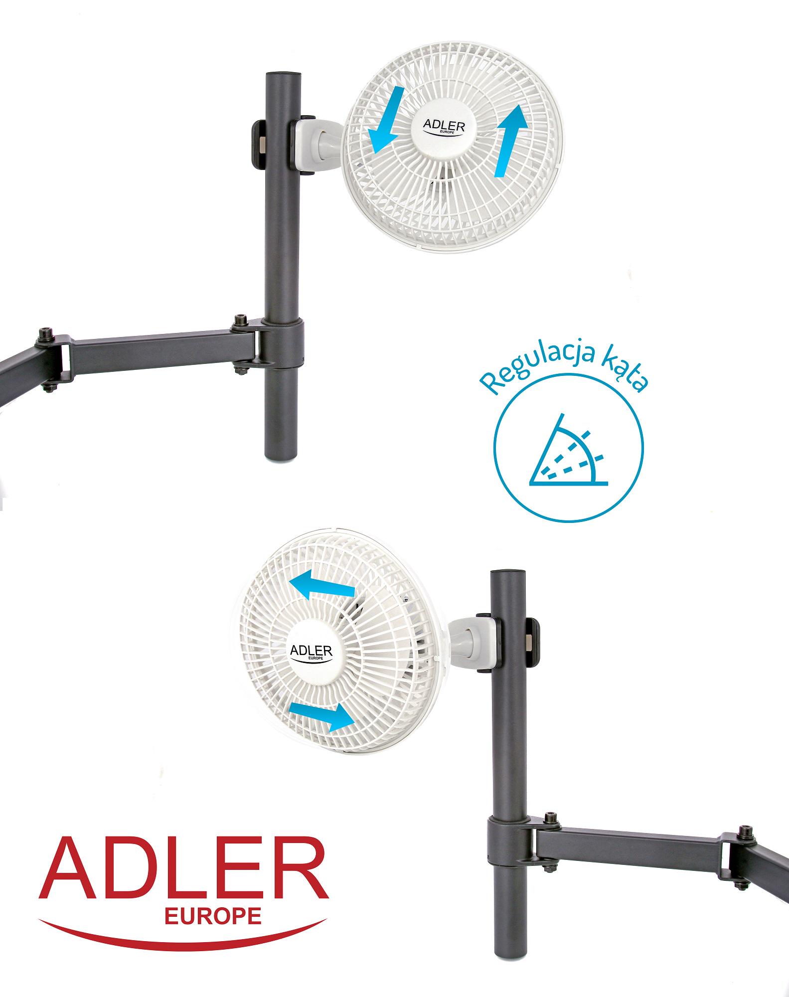 Вентилятор настільний Adler AD 7317 White - фото 14 Вентилятор настільний Adler AD 7317 White - фото 14