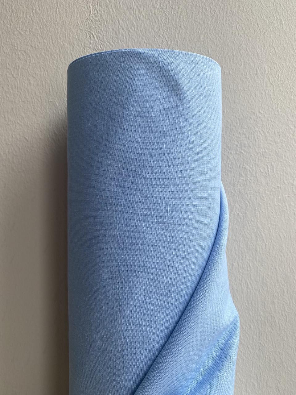 Ткань LINEN PLUS льняная 260 см 757 Голубой - фото 2 Ткань LINEN PLUS льняная 260 см 757 Голубой - фото 2